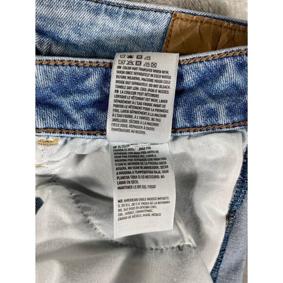 American Eagle Distressed Super Stretch Hi-Rise Jeggings Size 4 Reg - Picture 15 of 16